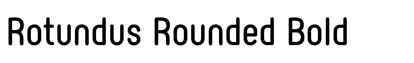 Rotundus Rounded Bold